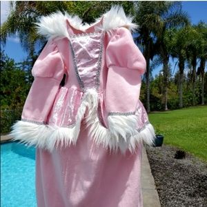 Vintage kids Princess dress up Dress, Sm pink